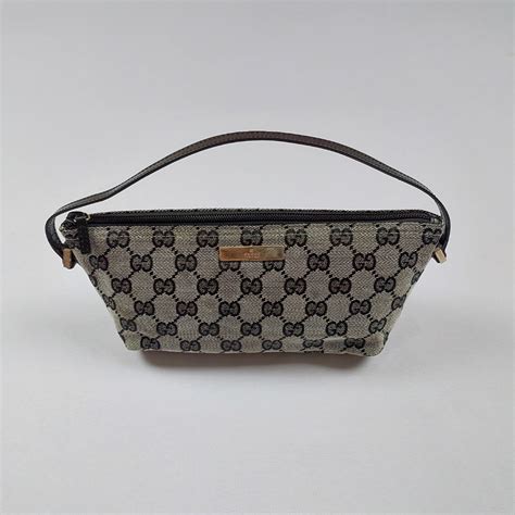 GUCCI Monogram Boat Pochette Black 1524964 